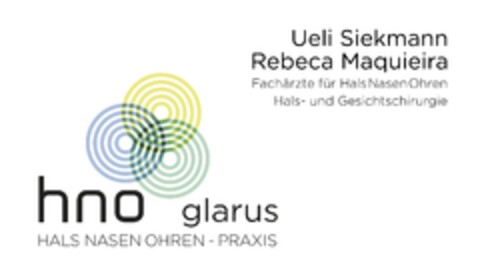 Ueli Siekmann Rebeca Maquieira Fachärzte für HalsNasenOhren Hals- und Gesichtschirurgie hno glarus HALS NASEN OHREN - PRAXIS Logo (IGE, 21.03.2016)