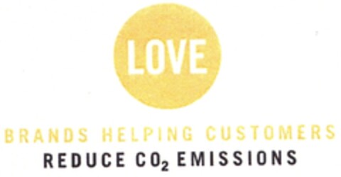 LOVE BRANDS HELPING CUSTOMERS REDUCE CO2 EMISSIONS Logo (IGE, 19.09.2007)