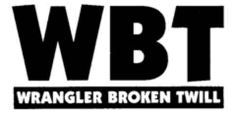 WBT WRANGLER BROKEN TWILL Logo (IGE, 13.06.1991)