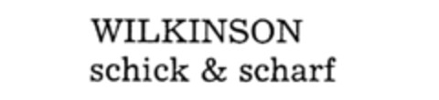 WILKINSON schick & scharf Logo (IGE, 08.08.1984)