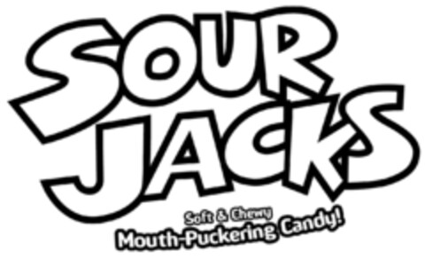 SOUR JACKS Soft & Chewy Mouth-Puckering Candy! Logo (IGE, 06/22/2017)