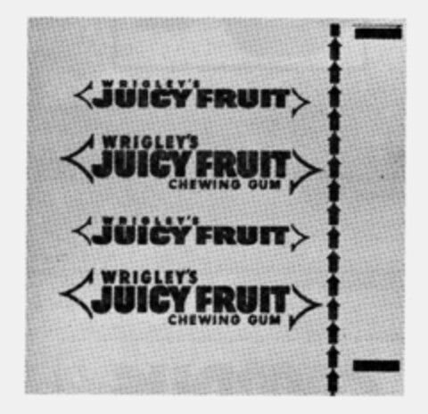 WRIGLEY'S JUICY FRUIT Logo (IGE, 12.08.1982)