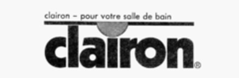 clairon - pour votre salle de bain clairon Logo (IGE, 11.11.1985)