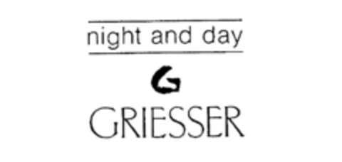 night and day G GRIESSER Logo (IGE, 12.11.1987)