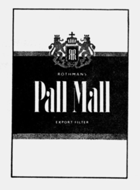 ROTHMANS Pall Mall EXPORT FILTER Logo (IGE, 12/23/1983)