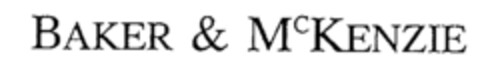 BAKER & McKENZIE Logo (IGE, 03/21/1995)