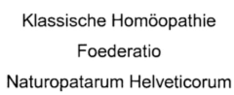 Klassische Homöopathie Foederatio Naturopatarum Helveticorum Logo (IGE, 14.07.2003)