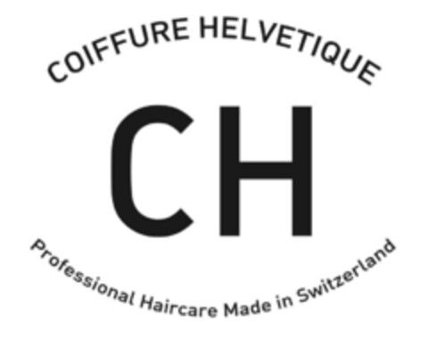 COIFFURE HELVÉTIQUE CH Professional Haircare Made in Switzerland Logo (IGE, 05/19/2015)