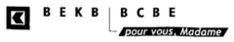 BEKB BCBE pour vous, Madame Logo (IGE, 15.01.2001)