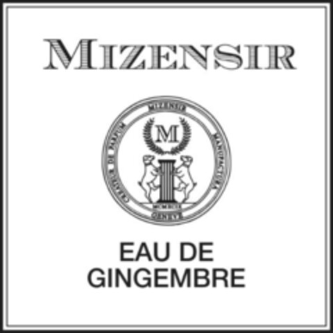 MIZENSIR EAU DE GINGEMBRE Logo (IGE, 01.06.2017)