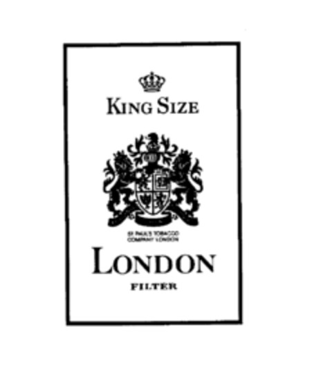 KING SIZE LONDON FILTER Logo (IGE, 16.06.1980)