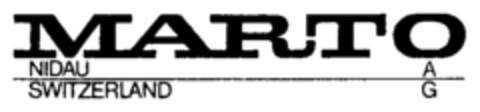 MARTO NIDAU SWITZERLAND AG Logo (IGE, 10.07.1991)