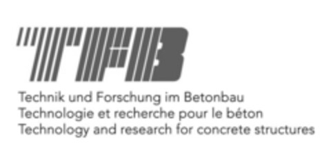 TFB Technik und Forschung im Betonbau Technologie et recherche pour le béton Technology and research for concrete structures Logo (IGE, 25.07.2019)