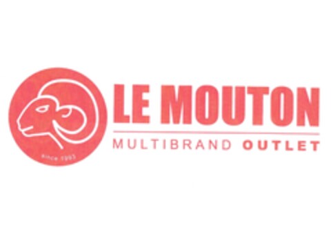 since 1993 LE MOUTON MULTIBRAND OUTLET Logo (IGE, 06.12.2023)