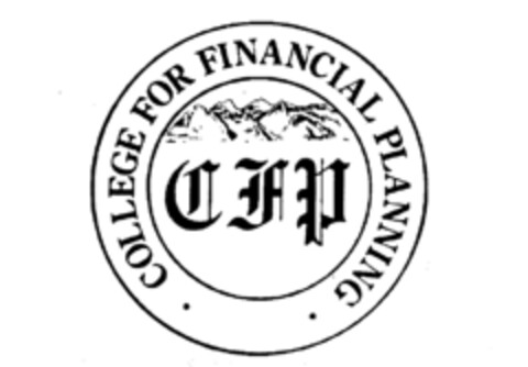 COLLEGE FOR FINANCIAL PLANNING CFP Logo (IGE, 05/11/1987)