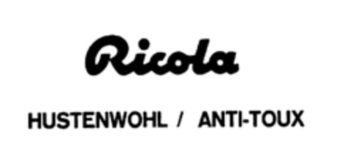 Ricola HUSTENWOHL / ANTI-TOUX Logo (IGE, 29.10.1980)