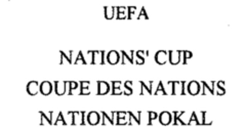 UEFA NATIONS' CUP COUPE DES NATIONS NATIONENPOKAL Logo (IGE, 06/10/1997)