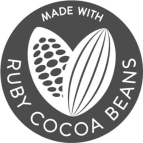 MADE WITH RUBY COCOA BEANS Logo (IGE, 26.05.2020)