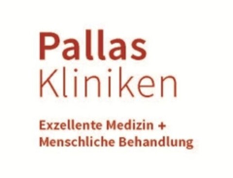 Pallas Kliniken Exzellente Medizin + Menschliche Behandlung Logo (IGE, 28.02.2014)