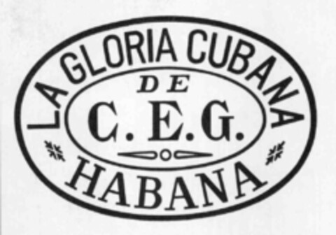 LA GLORIA CUBANA DE C.E.G. HABANA Logo (IGE, 08.08.1989)