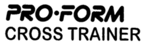 PRO.FORM CROSS TRAINER Logo (IGE, 27.08.1996)