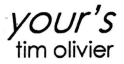 your's tim olivier Logo (IGE, 03.08.2000)