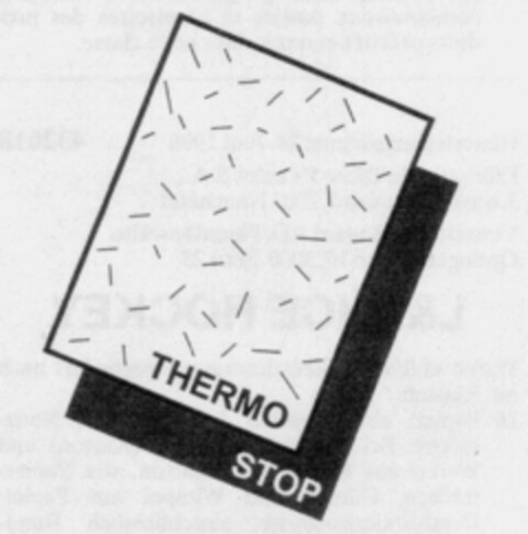 THERMOSTOP Logo (IGE, 16.09.1996)