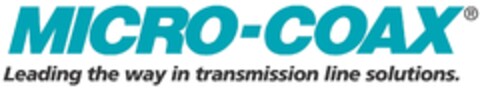 MICRO-COAX Leading the way in transmission line solutions. Logo (IGE, 10/13/2010)