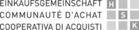 EINKAUFSGEMEINSCHAFT H COMMUNAUTÉ D'ACHAT S COOPERATIVA DI ACQUISTI K Logo (IGE, 07/22/2015)