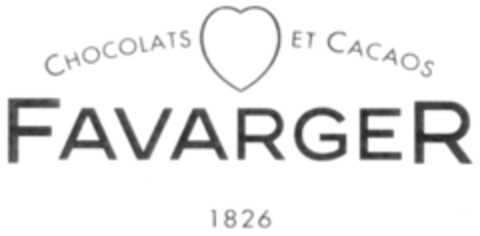 CHOCOLATS ET CACAOS FAVARGER 1826 Logo (IGE, 11.06.2010)