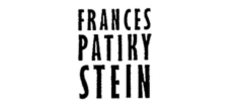 FRANCES PATIKY STEIN Logo (IGE, 03.08.1988)