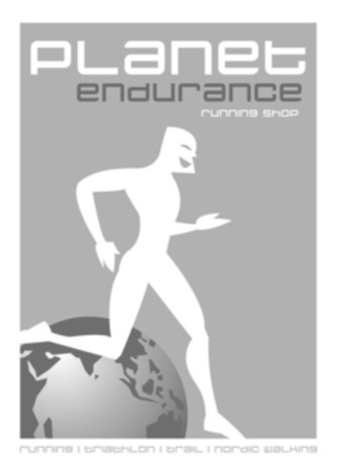 Planet endurance running Shop running triathlon trail nordic walking Logo (IGE, 03.11.2006)