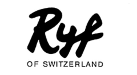 Ryf OF SWITZERLAND Logo (IGE, 01/13/1987)