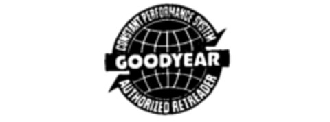 GOODYEAR CONSTANT PERFORMANCE SYSTEM AUTHORIZED RETREADER Logo (IGE, 01.04.1993)