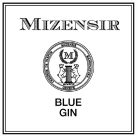 MIZENSIR BLU GIN Logo (IGE, 10/08/2018)