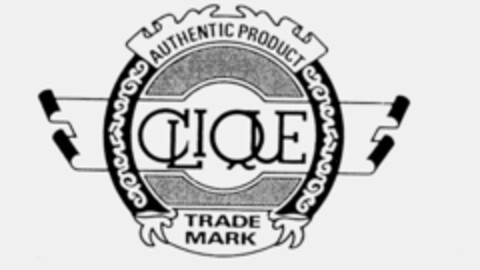 CLIQUE AUTHENTIC PRODUCT TRADE MARK Logo (IGE, 17.01.1994)