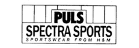 PULS SPECTRA SPORTS SPORTSWEAR FROM H & M Logo (IGE, 26.05.1987)