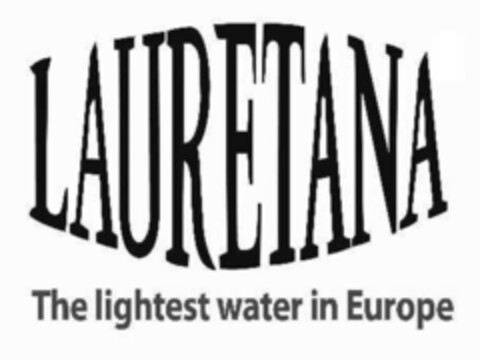 LAURETANA The lightest water in Europe Logo (IGE, 22.12.2008)