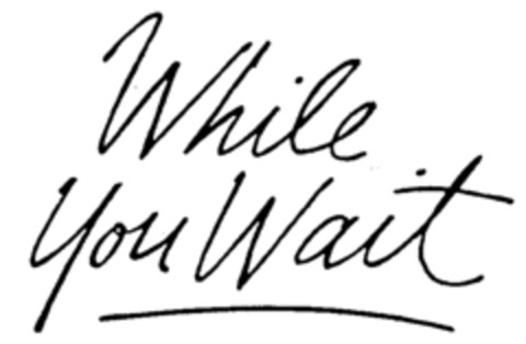 While You Wait Logo (IGE, 13.03.1990)