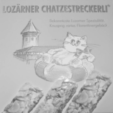 LOZÄRNER CHATZESTRECKERLI Bekannteste Luzerner Speziälität. Knusprig zartes Florentinergebäck. Logo (IGE, 01/08/2007)