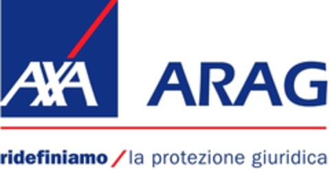 AXA ARAG ridefiniamo / la protezione giuridica Logo (IGE, 04/17/2009)