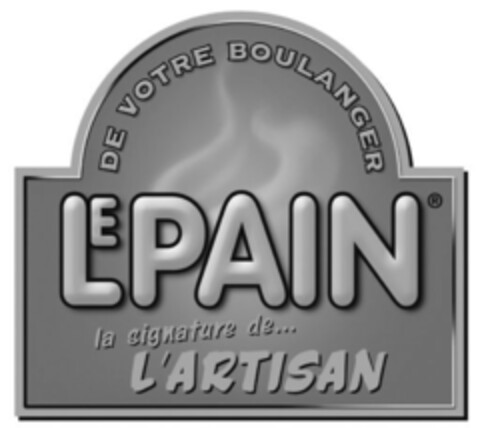 LE PAIN DE VOTRE BOULANGER la signature de ... L'ARTISAN Logo (IGE, 07/14/2010)