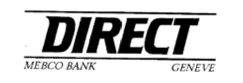 DIRECT MEBCO BANK GENEVE Logo (IGE, 22.02.1988)