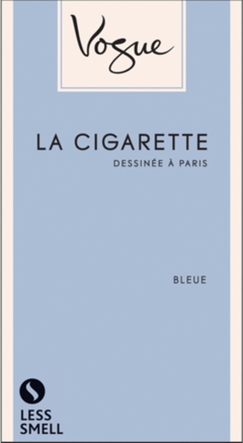 Vogue LA CIGARETTE DESSINÉE À PARIS BLEUE LESS SMELL Logo (IGE, 10.10.2016)