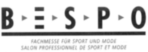 BESPO FACHMESSE FÜR SPORT UND MODE SALON PROFESSIONNEL DE SPORT ET MODE Logo (IGE, 10/22/2001)