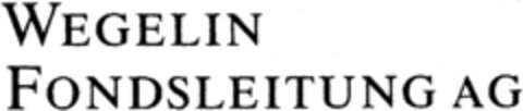 WEGELIN FONDSLEITUNG AG Logo (IGE, 21.12.1998)