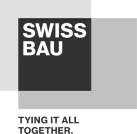 SWISS BAU TYING IT ALL TOGETHER. Logo (IGE, 13.06.2017)