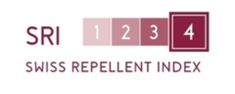 SRI 1234 SWISS REPELLENT INDEX Logo (IGE, 05/28/2018)