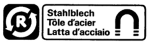 R Stahlblech Tôle d'acier Latta d'acciaio Logo (IGE, 06/23/1988)