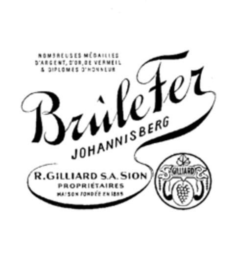 Brûle Fer JOHANNISBERG Logo (IGE, 24.02.1977)